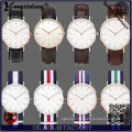 Yxl-549 Fashion Stainless Steel Case Brand Couple Lover Nylon Strap Watches Nato Wrist Watch